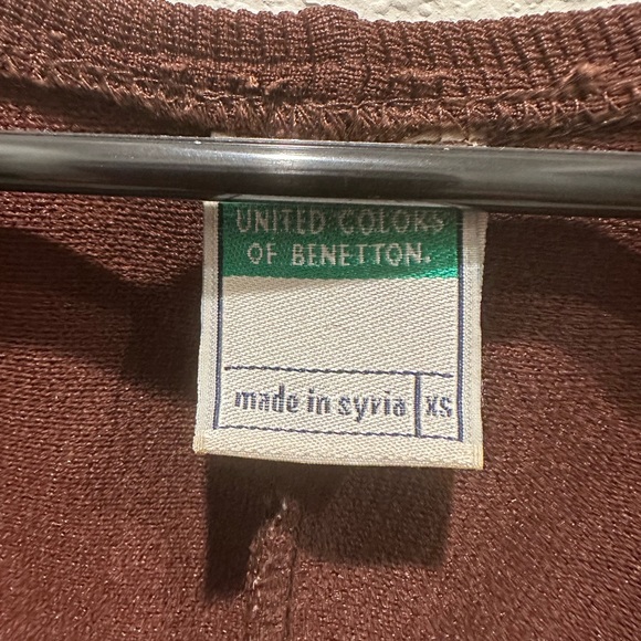 United Colors of Benetton | Brown | Ribbed Dress | Midi | Splits on Both Sides - Picture 2 of 3